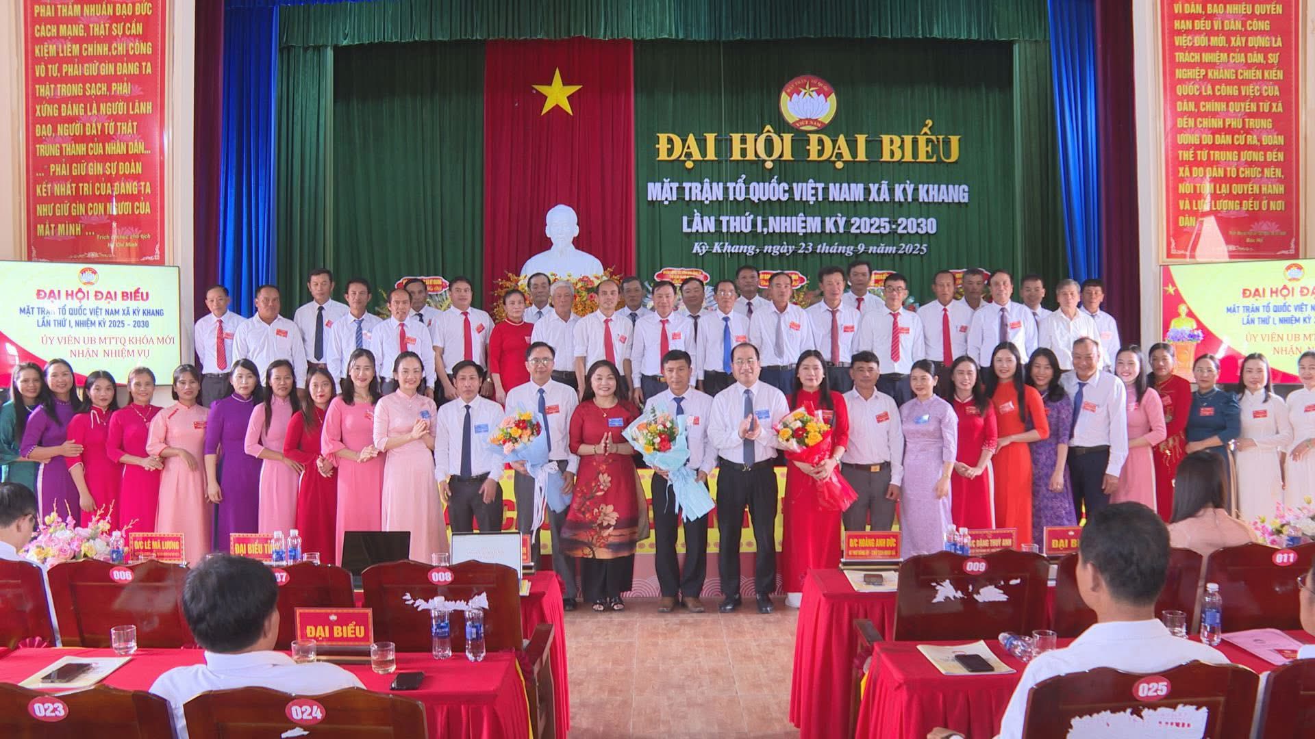 MẶT TRẬN TỔ QUỐC XÃ KỲ KHANG TỔ CHỨC THÀNH CÔNG ĐẠI HỘI ĐẠI BIỂU LẦN THỨ NHẤT NHIỆM KỲ 2025-2030