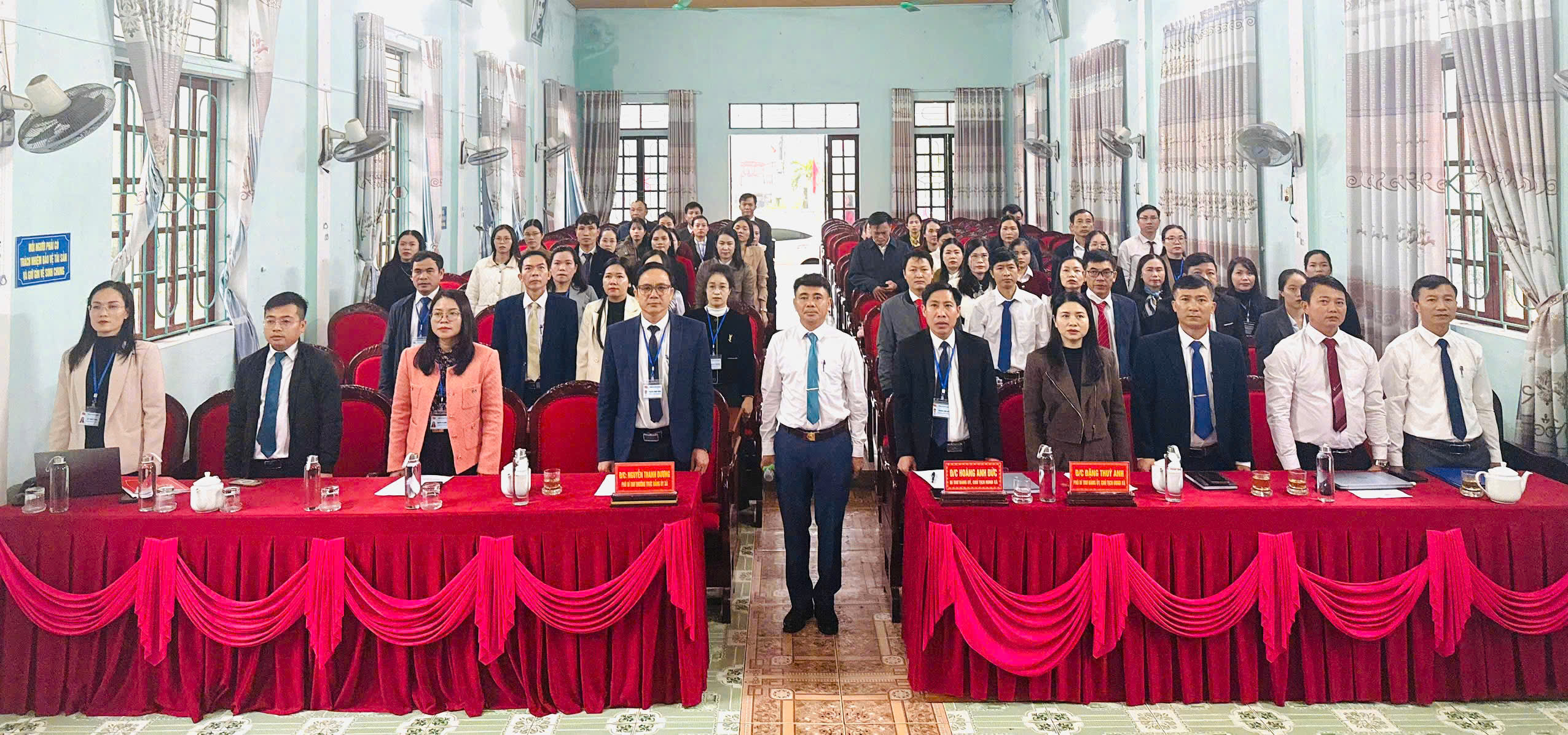 XÃ KỲ KHANG TỔ CHỨC LỄ CHÀO CỜ THÁNG 11 GẮN VỚI TRIỂN KHAI CÁC NHIỆM VỤ TRỌNG TÂM