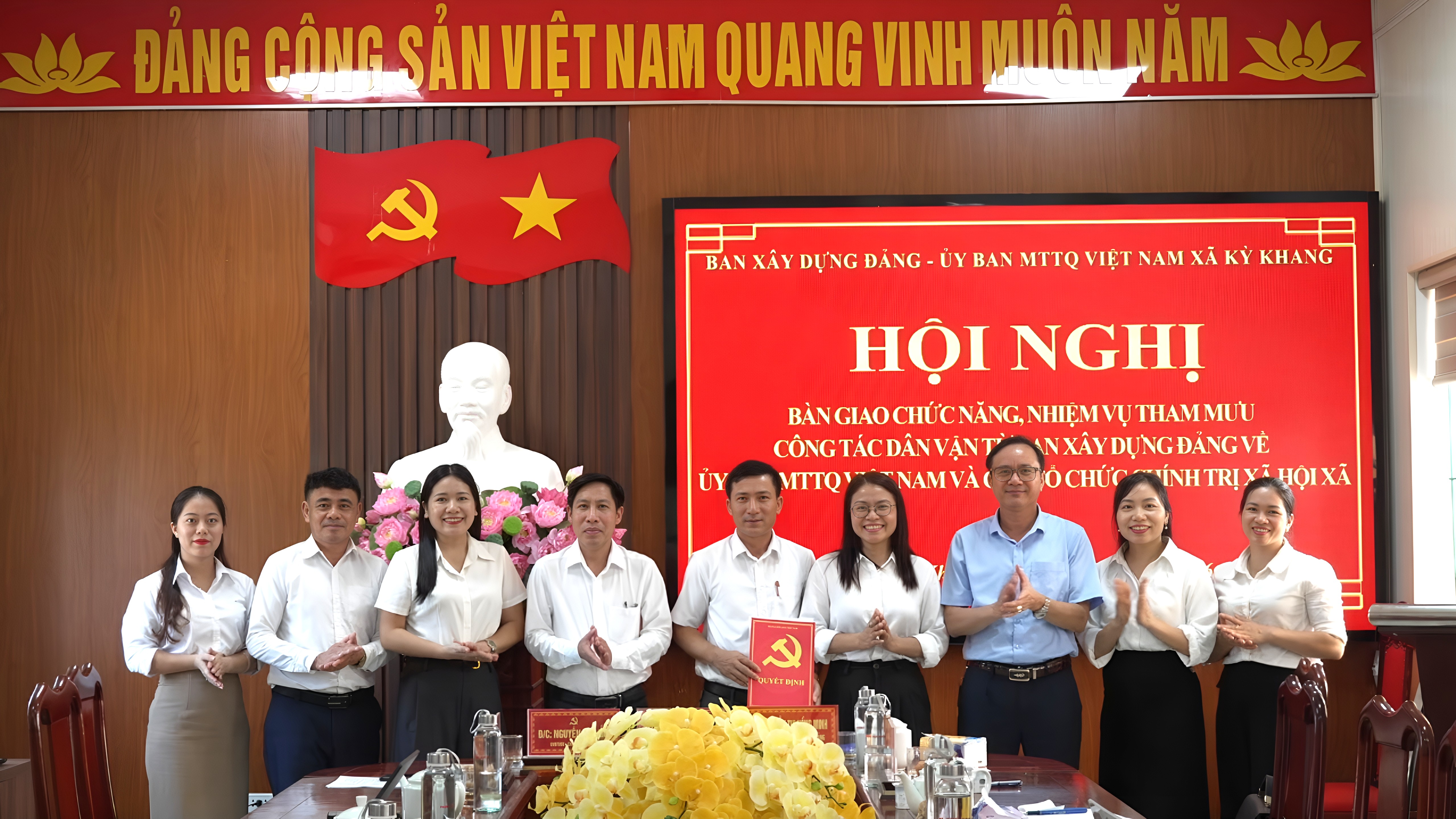 Kỳ Khang: Bàn giao chức năng, nhiệm vụ tham mưu công tác Dân vận 