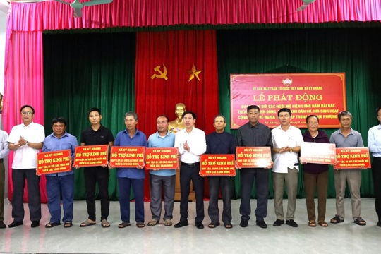 Lễ phát động cuộc vận động “Quy tập, di dời các ngôi mộ hiện nay đang nằm rải rác trên các cánh đồng, khu dân cư, nơi sinh hoạt cộng đồng về nghĩa trang tập trung của địa phương”