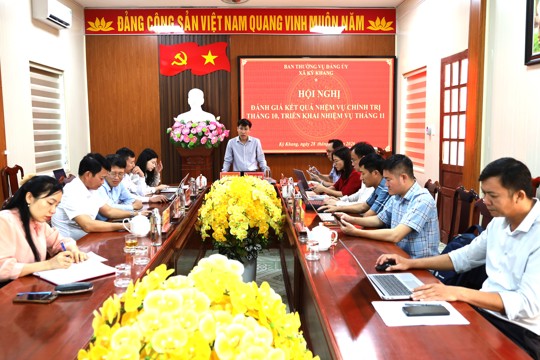 Hội nghị đánh giá kết quả nhiệm vụ chính trị tháng 10, triển khai nhiệm vụ tháng 11/2026. 