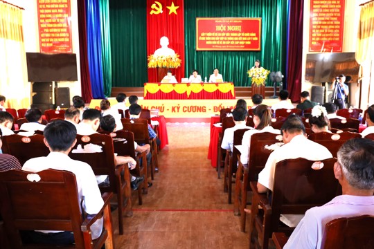 Hội nghị triển khai, thảo luận lấy ý kiến Đề án thành lập chi bộ và Đề án nhân sự các thôn sau sắp xếp