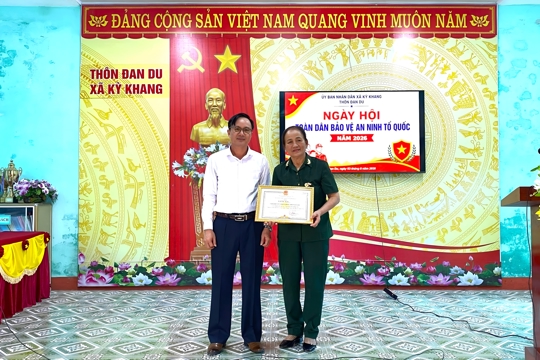 Thôn Đan Du tổ chức Ngày hội toàn dân bảo vệ an ninh Tổ quốc năm 2026