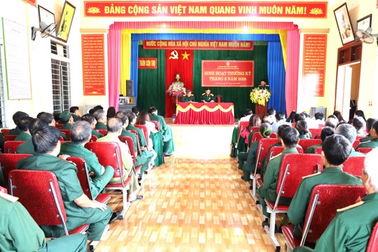 Hội CCB xã Kỳ Khang đã tổ chức buổi sinh hoạt điểm tại Chi hội CCB thôn Sơn Thọ. 