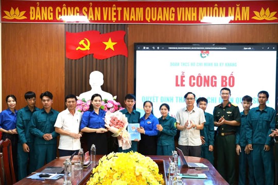 Lễ công bố Quyết định thành lập Chi đoàn Quân sự xã Kỳ Khang
