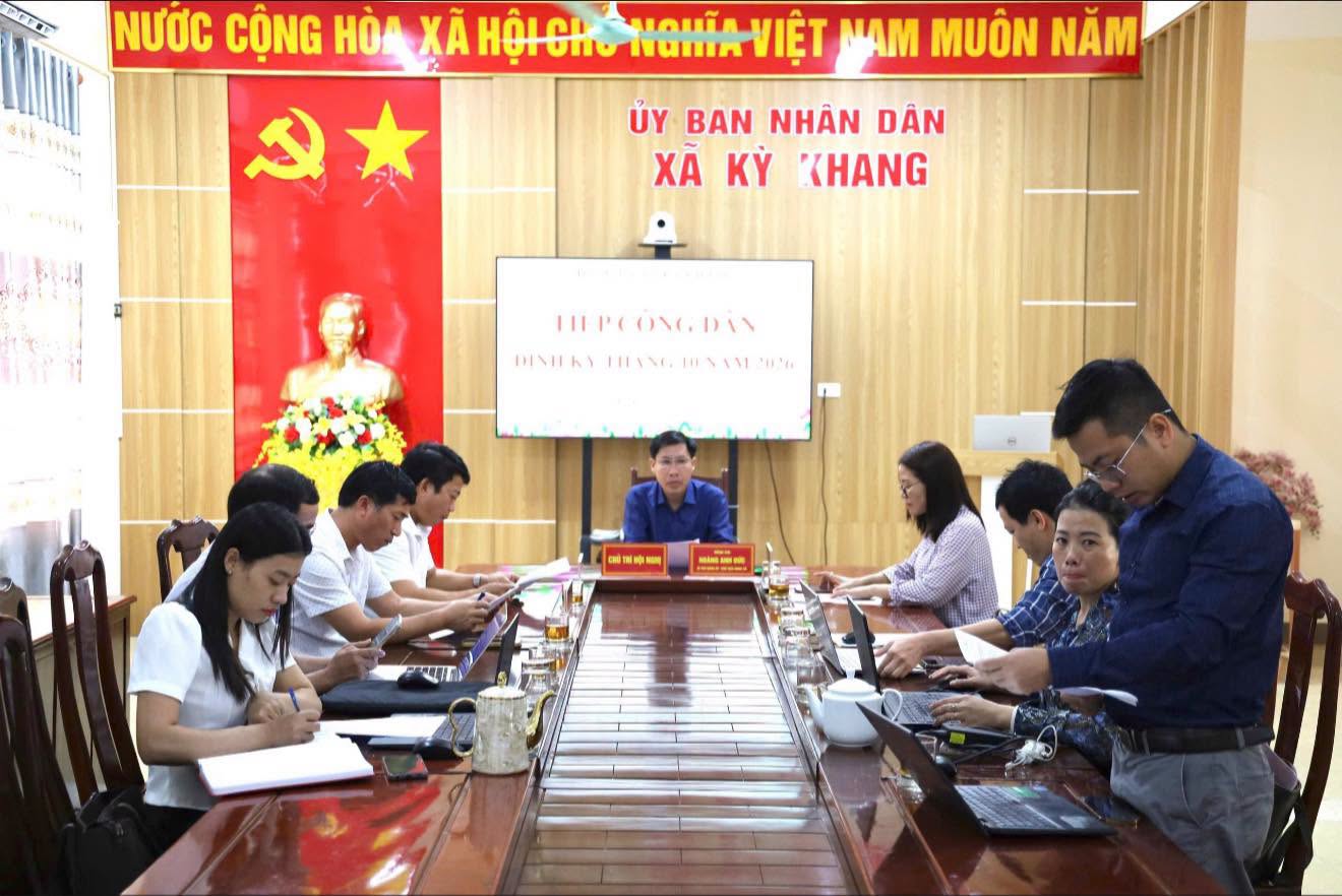 Kỳ Khang: tiếp công dân định kỳ tháng 10
