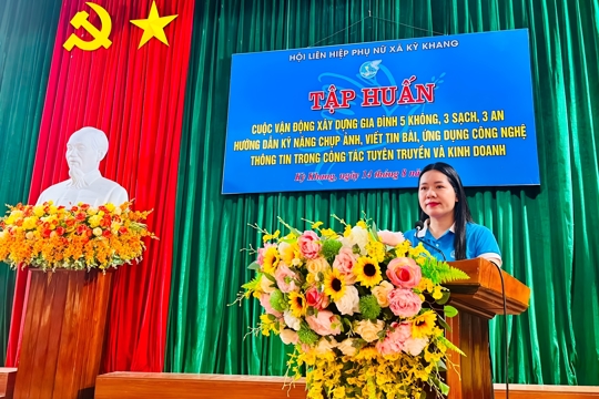 Hơn 200 phụ nữ Kỳ Khang được trang bị kỹ năng tuyên truyền, ứng dụng công nghệ số 