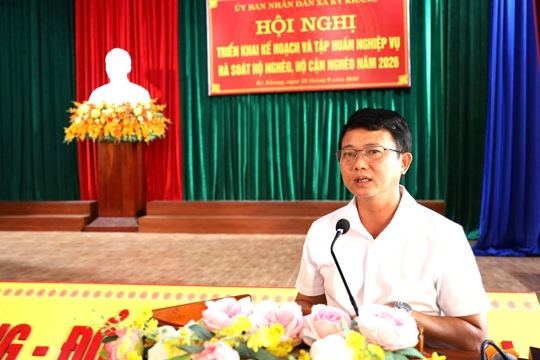 Kỳ Khang triển khai rà soát hộ nghèo, hộ cận nghèo năm 2026  