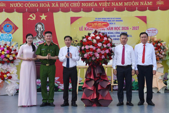 Kỳ Khang: Các trường học đồng loạt tổ chức lễ khai giảng năm học mới 2026 - 2027.