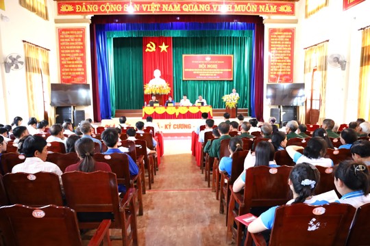 Ủy ban MTTQ và các tổ chức chính trị - xã hội xã Kỳ Khang sơ kết công tác 6 tháng đầu năm 2026