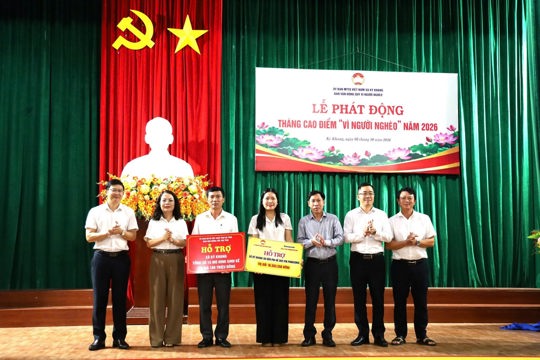 Kỳ Khang phát động Tháng cao điểm “Vì người nghèo” năm 2026