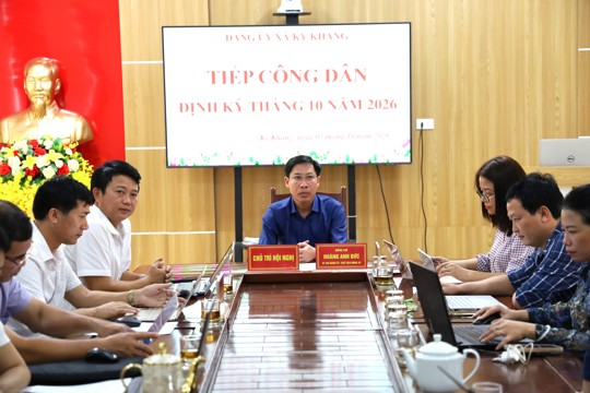 Tiếp công dân định kỳ tháng 10 năm 2026. 