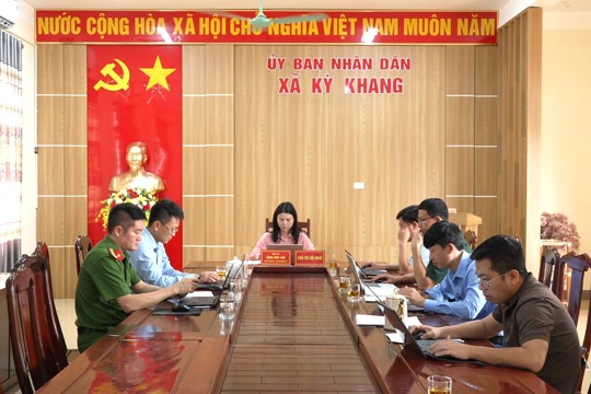 Kỳ Khang kết nối trực tuyến Phiên họp thường kỳ tháng 9 của UBND tỉnh