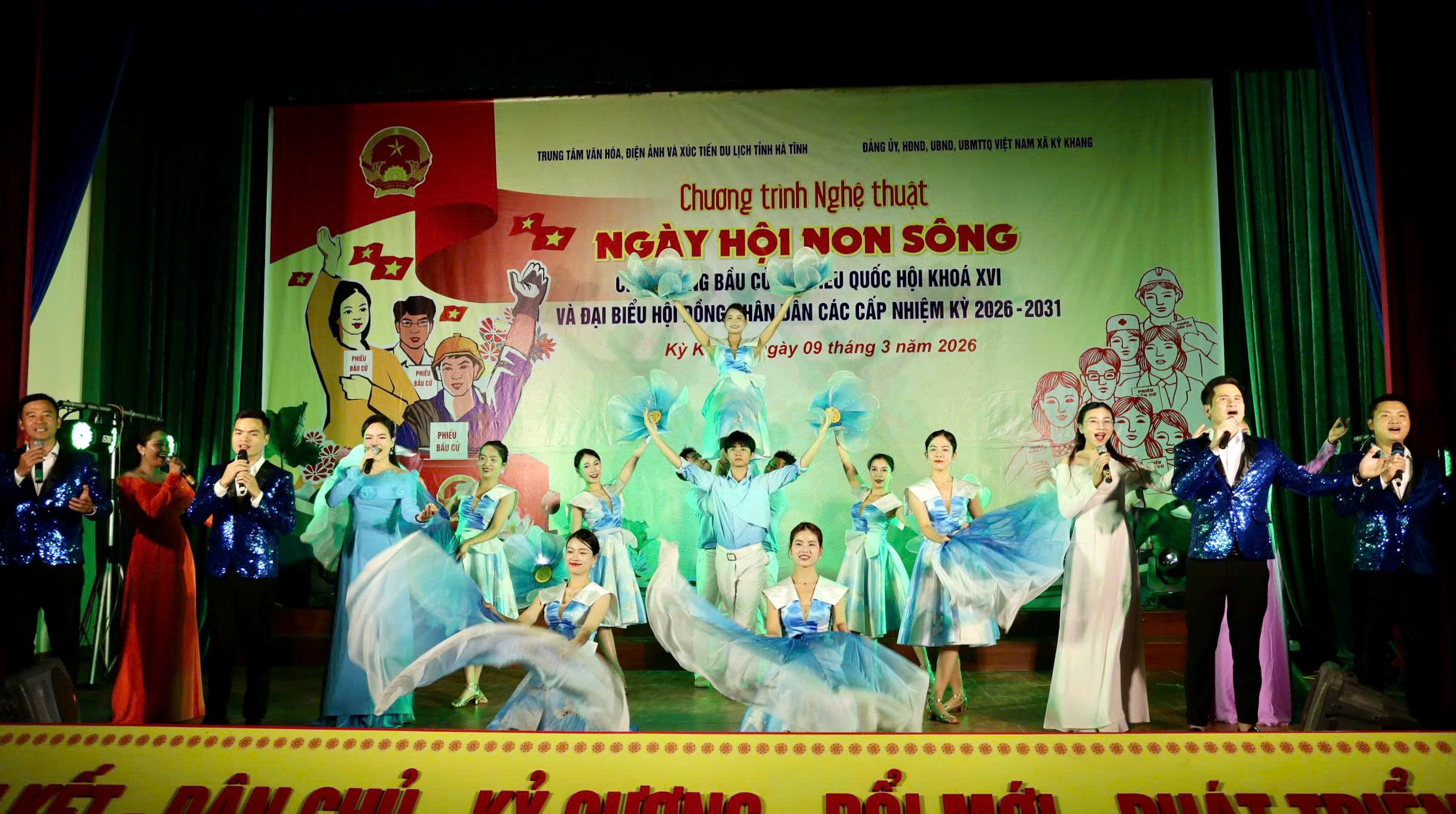 KỲ KHANG TỔ CHỨC CHƯƠNG TRÌNH NGHỆ THUẬT “NGÀY HỘI NON SÔNG” CHÀO MỪNG NGÀY BẦU CỬ 